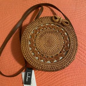 Brand new Rattan round purse